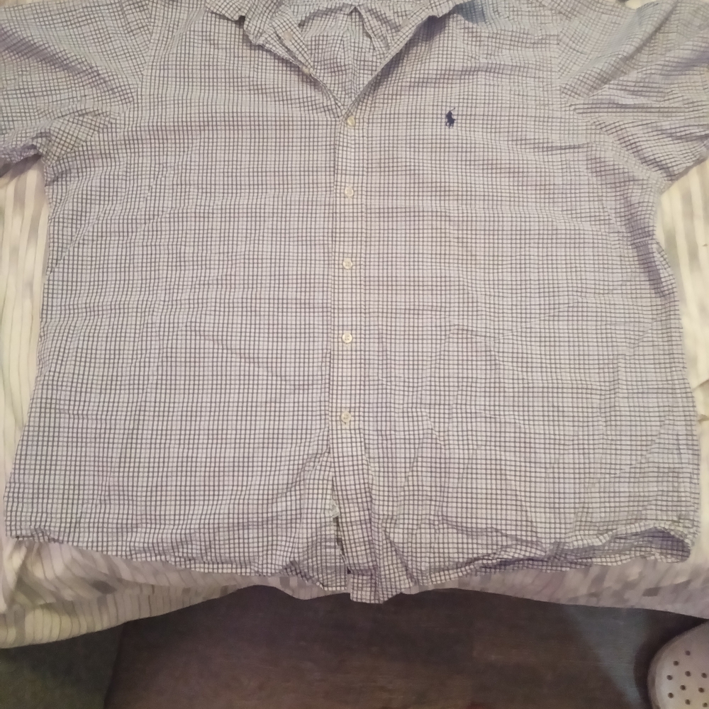 Men's Blue Checkered Shirt